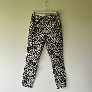 Frame leopard print jeans, size 26, NWT